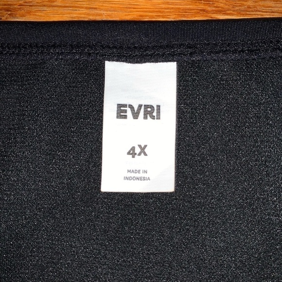 NWT EVRI 4X bathing suit bottom plus size black rouched sides 26/28W - Picture 4 of 7